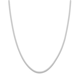 Hollow Snake Chain Necklace 14K White Gold 16&quot; 1.9mm