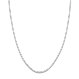 Hollow Snake Chain Necklace 14K White Gold 18&quot; 1.9mm