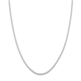 Hollow Snake Chain Necklace 14K White Gold 20&quot; 1.9mm