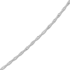 Thumbnail Image 2 of Solid Singapore Chain Necklace 14K White Gold 24&quot; 1.7mm