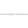 Thumbnail Image 3 of Solid Singapore Chain Necklace 14K White Gold 24&quot; 1.7mm