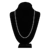 Thumbnail Image 4 of Solid Singapore Chain Necklace 14K White Gold 24&quot; 1.7mm