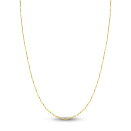 Solid Singapore Chain Necklace 14K Yellow Gold 24&quot; 1.7mm