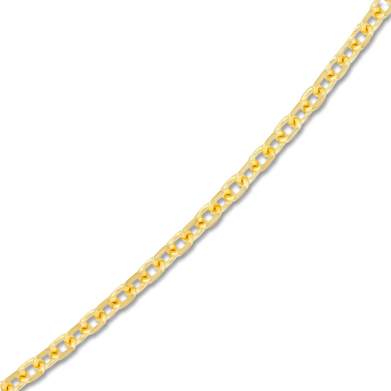 Diamond-Cut Solid Cable Chain Necklace 14K Yellow Gold 18" 2.3mm