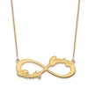 Thumbnail Image 0 of Two Name Infinity Necklace 14K Yellow Gold 18"