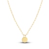 Thumbnail Image 1 of Disk Paperclip Necklace 14K Yellow Gold 18&quot;