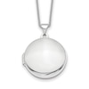 Thumbnail Image 1 of Domed Locket Necklace 14K White Gold 18&quot;