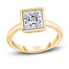 Thumbnail Image 1 of Diamond Solitaire Engagement Ring 2 ct tw Bezel-Set Princess 14K Yellow Gold (I2/I)