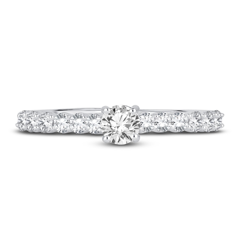 Main Image 3 of Diamond Engagement Ring 5/8 ct tw Round 14K White Gold