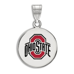 Ohio State University Enamel Charm Sterling Silver