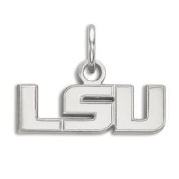Louisiana State University Small Necklace Charm Sterling Silver