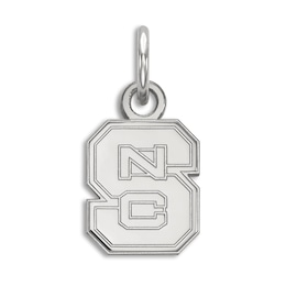 North Carolina State University Small Necklace Charm Sterling Silver