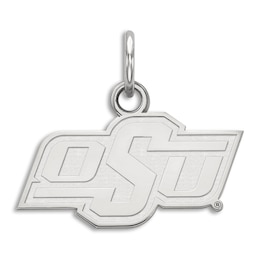 Oklahoma State University Small Necklace Charm Sterling Silver