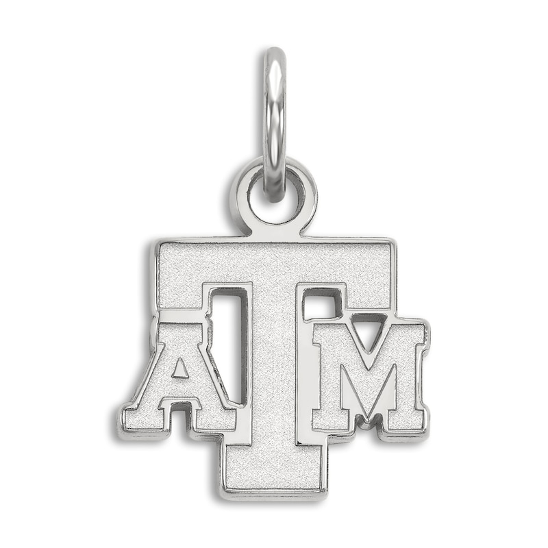 Texas A&M University Small Necklace Charm Sterling Silver