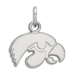 University of Iowa Small Necklace Charm Sterling Silver