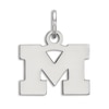 Thumbnail Image 1 of University of Michigan Small Necklace Charm Sterling Silver