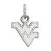 Thumbnail Image 1 of West Virginia University Small Necklace Charm Sterling Silver