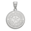 Thumbnail Image 1 of Baylor University Large Crest Necklace Charm Sterling Silver