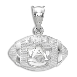 Auburn University Football Necklace Charm Sterling Silver