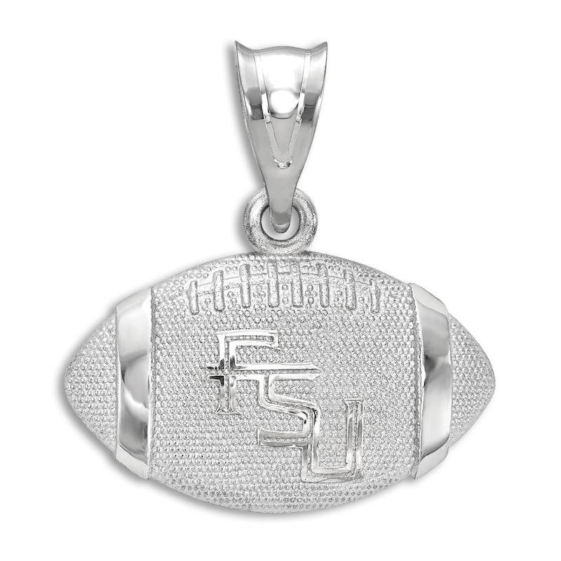 Main Image 1 of Florida State University Football Necklace Charm Sterling Silver