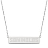 Thumbnail Image 1 of Florida State University Small Bar Necklace Sterling Silver 18&quot;