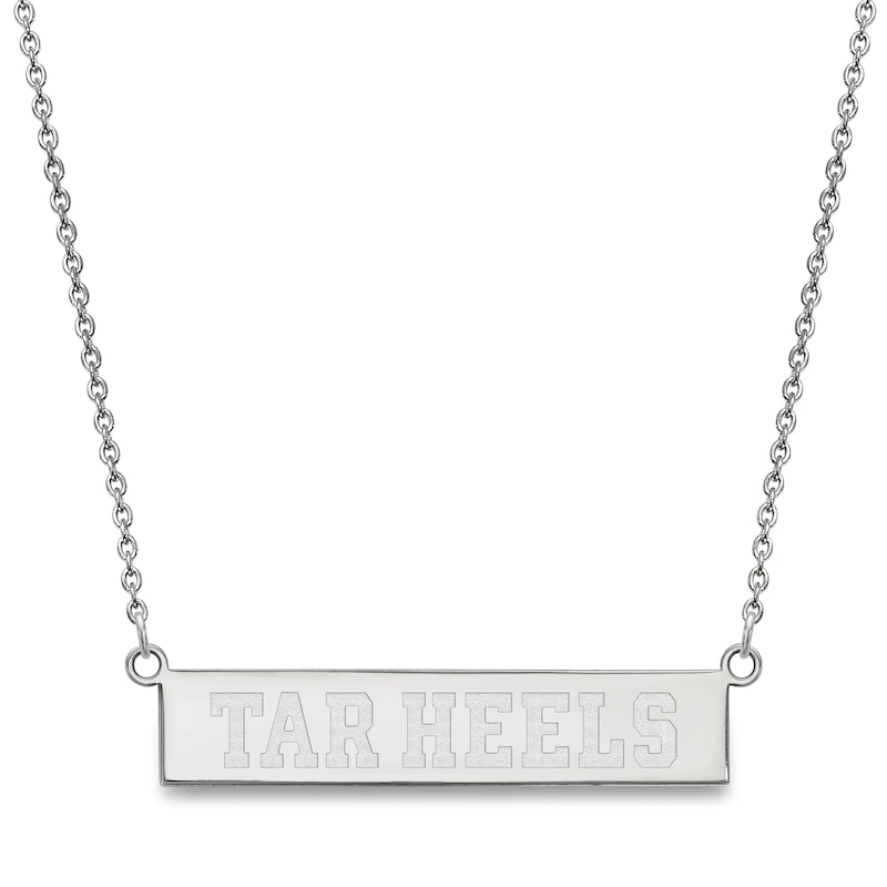University of North Carolina Small Bar Necklace Sterling Silver 18"