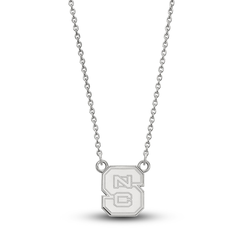 Main Image 1 of University of North Carolina Small Pendant Necklace Sterling Silver 18&quot;