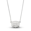 Thumbnail Image 1 of Ohio University Small Pendant Necklace Sterling Silver 18&quot;