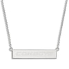 Thumbnail Image 1 of Oklahoma State University Small Bar Necklace Sterling Silver 18&quot;