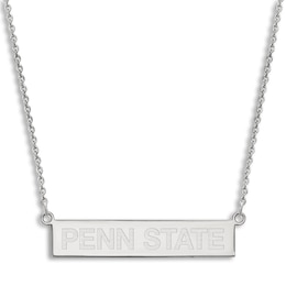 Penn State University Small Bar Necklace Sterling Silver 18&quot;