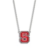 Thumbnail Image 1 of North Carolina State University Large Enamel Pendant Necklace Sterling Silver 18&quot;