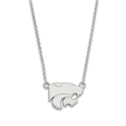 Kansas State University Small Pendant Necklace Sterling Silver 18&quot;