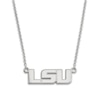 Thumbnail Image 1 of Louisiana State University Small Pendant Necklace Sterling Silver 18&quot;