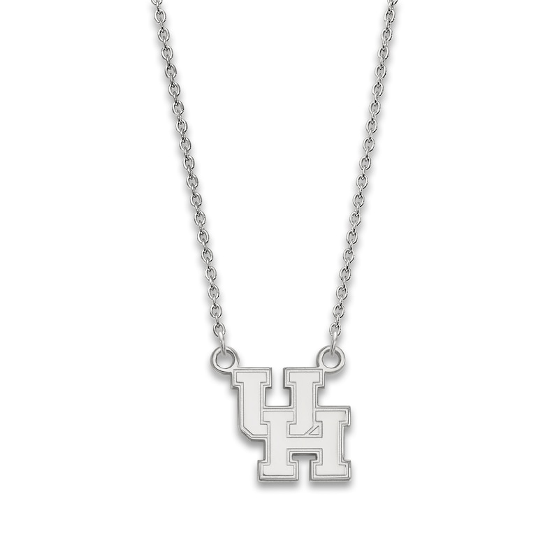 Main Image 1 of University of Houston Small Pendant Necklace Sterling Silver 18&quot;