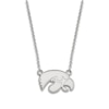 Thumbnail Image 1 of University of Iowa Small Pendant Necklace Sterling Silver 18&quot;