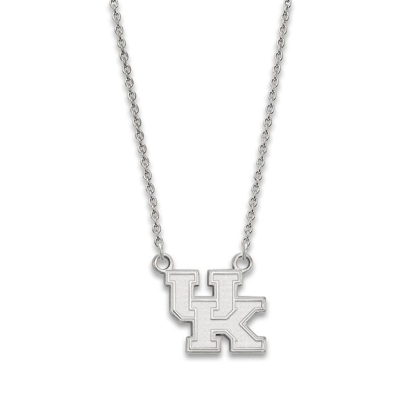 Main Image 1 of University of Kentucky Small Pendant Necklace Sterling Silver 18&quot;