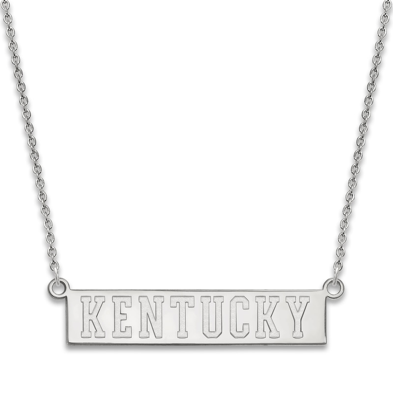 Main Image 1 of University of Kentucky Small Pendant Necklace Sterling Silver 18&quot;