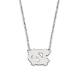 University of North Carolina Small Pendant Necklace Sterling Silver 18&quot;