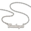 Thumbnail Image 1 of Ohio State University Script Necklace Sterling Silver 18&quot;