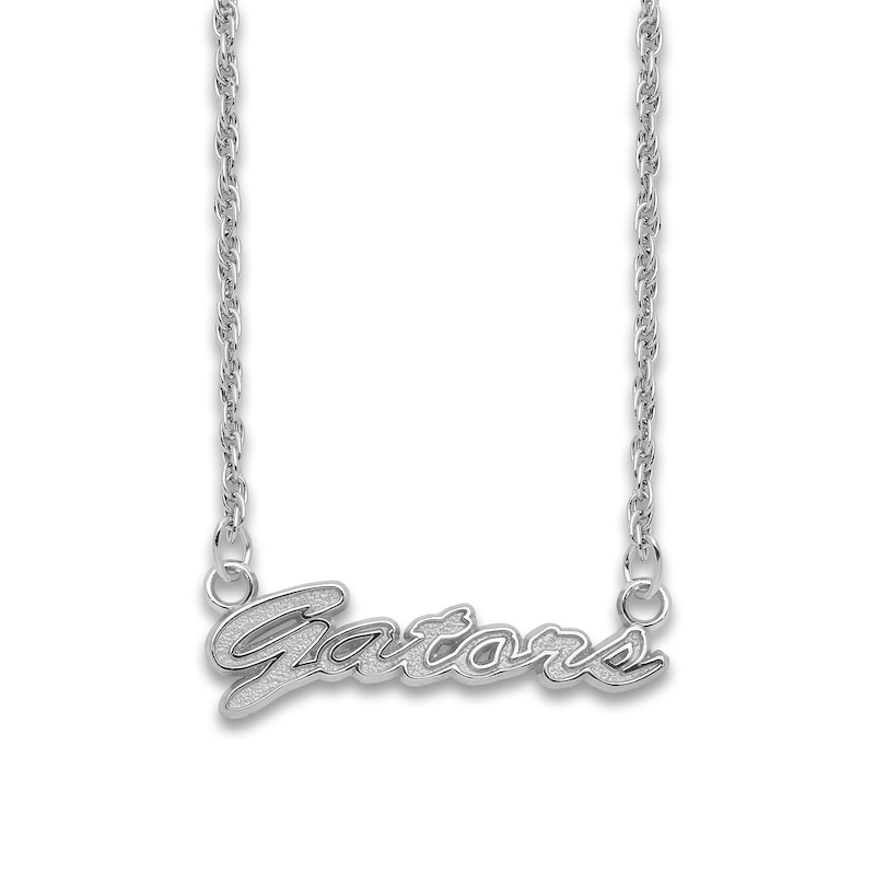 University of Florida Script Necklace Sterling Silver 18"