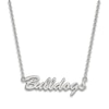 Thumbnail Image 1 of University of Georgia Script Necklace Sterling Silver 18&quot;