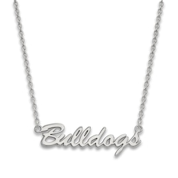 University of Georgia Script Necklace Sterling Silver 18&quot;