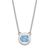 Thumbnail Image 1 of University of North Carolina Small Enamel Pendant Necklace Sterling Silver 18&quot;