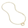 Thumbnail Image 3 of Semi-Solid Paperclip/Curb Split Chain Necklace 14K Yellow Gold 20" 1.5mm