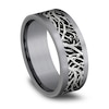 Thumbnail Image 2 of Men's Forest Motif Wedding Band Tantalum/Titanium