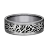 Thumbnail Image 3 of Men's Forest Motif Wedding Band Tantalum/Titanium