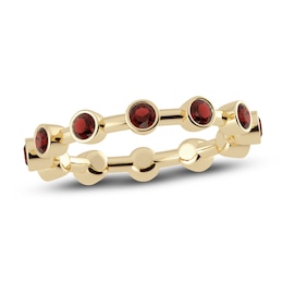 Juliette Maison Natural Garnet Ring 10K Yellow Gold