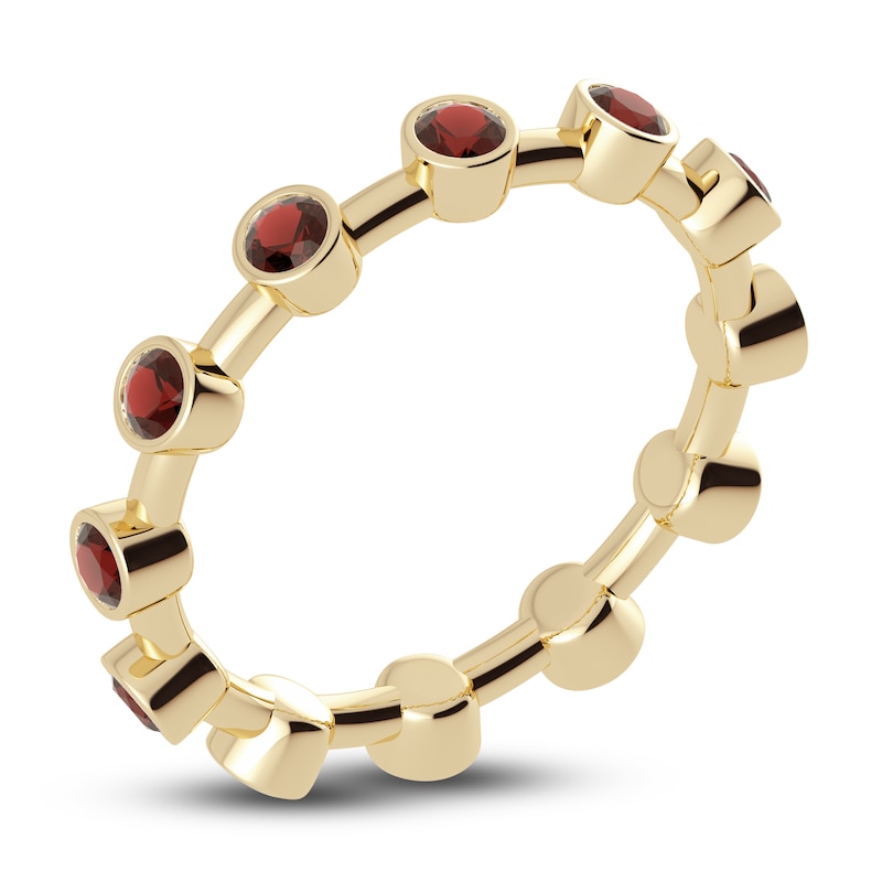 Main Image 2 of Juliette Maison Natural Garnet Ring 10K Yellow Gold