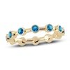 Thumbnail Image 1 of Juliette Maison Natural Blue Zircon Ring 10K Yellow Gold