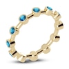 Thumbnail Image 2 of Juliette Maison Natural Blue Zircon Ring 10K Yellow Gold